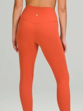 Lululemon Align Orange Crop Leggings, Sz 8